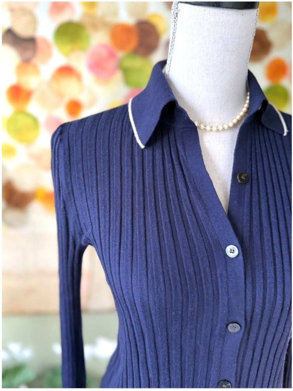 Theory Everly Button-Down Ribbed Sweater - Picture 6 of 7